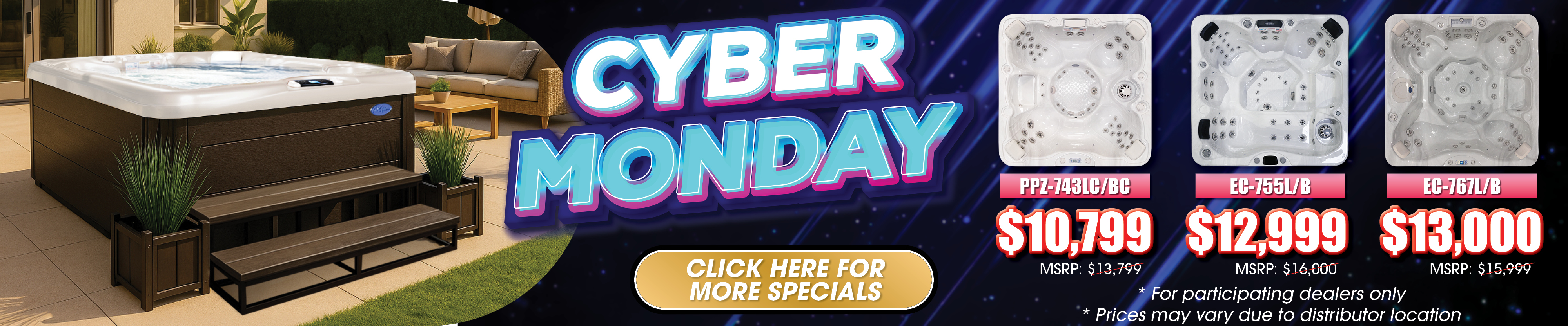 Calspas hot tub being used in a family setting - Pontiac